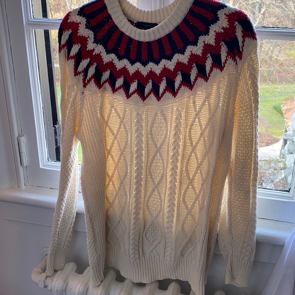 Argyle sweater. J crew